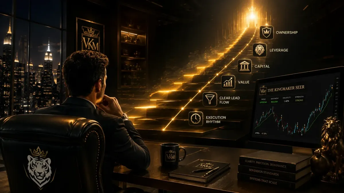 Various Kingmaker Flagship Program premium path and transformation concept