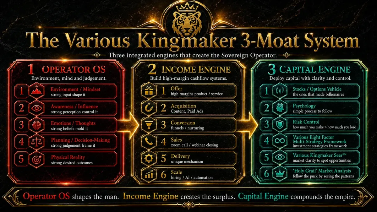 Various Kingmaker Flagship 3 Moat Integrated System