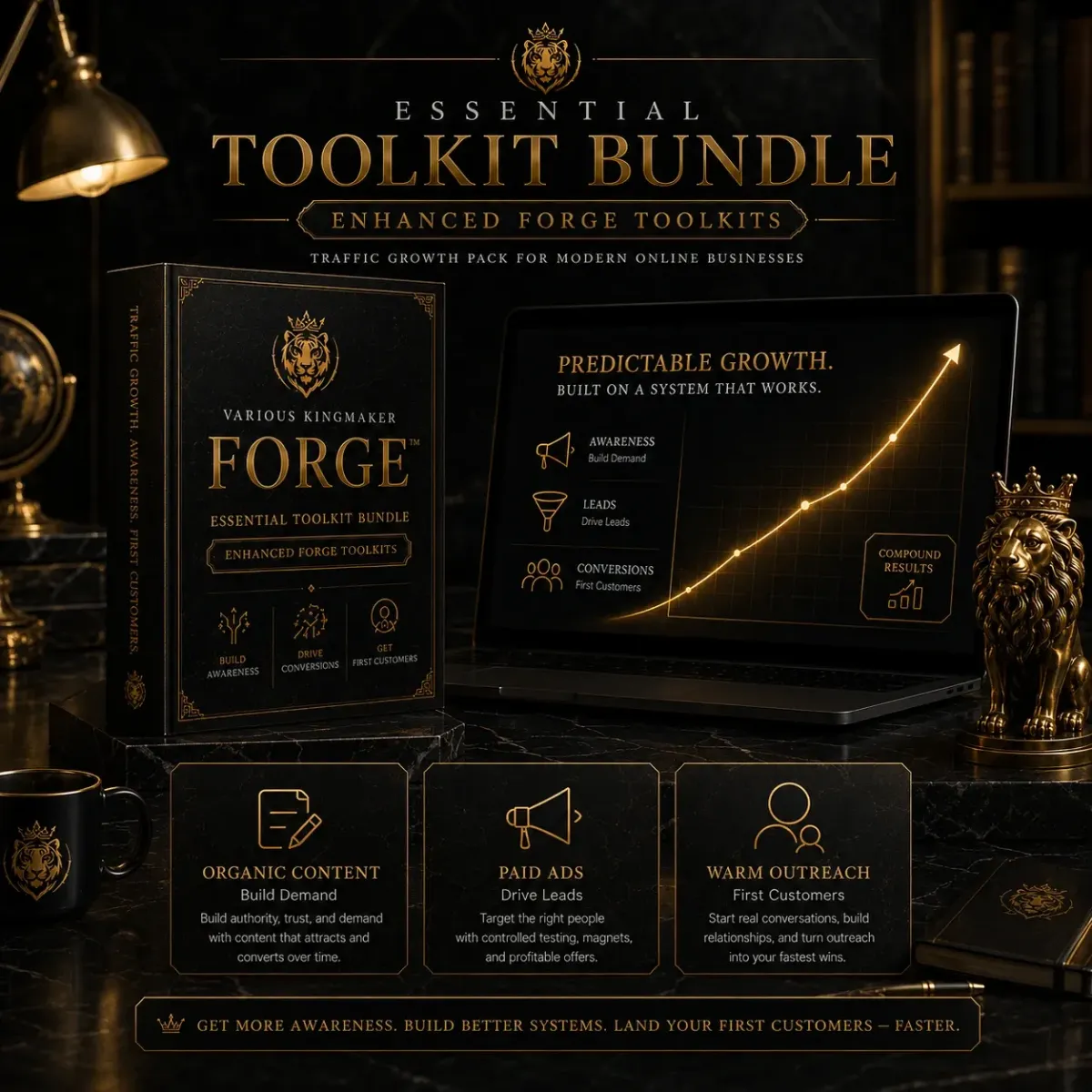 Enhanced Forge Toolkit organic content paid ads warm outreach bundle