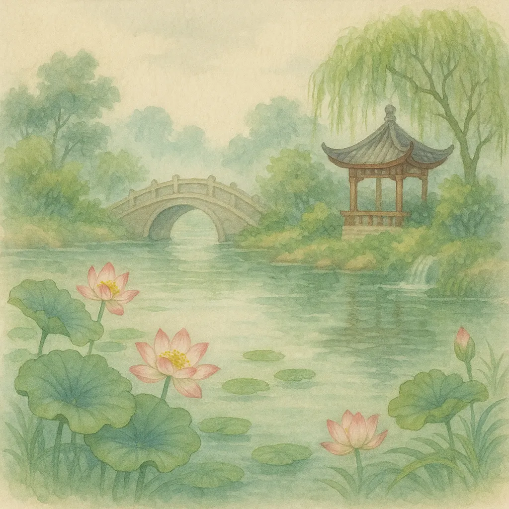 Delicate Chinese watercolor lotus blossoms, representing forgiveness and renewal after QHHT hypnosis