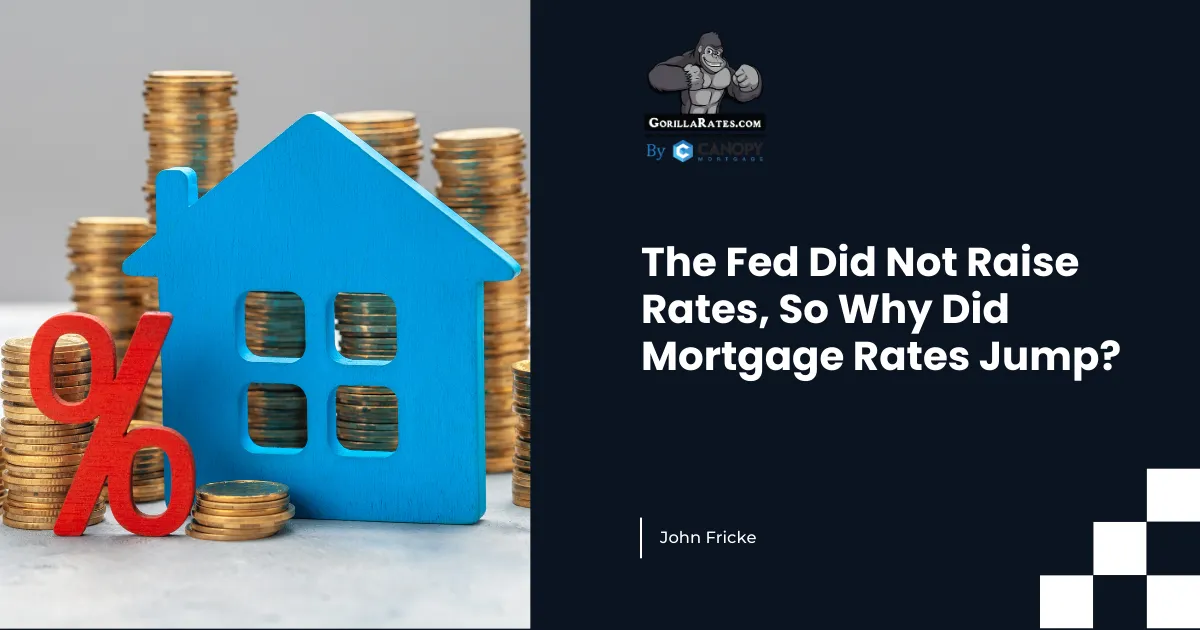  The Fed Did Not Raise Rates, So Why Did Mortgage Rates Jump?