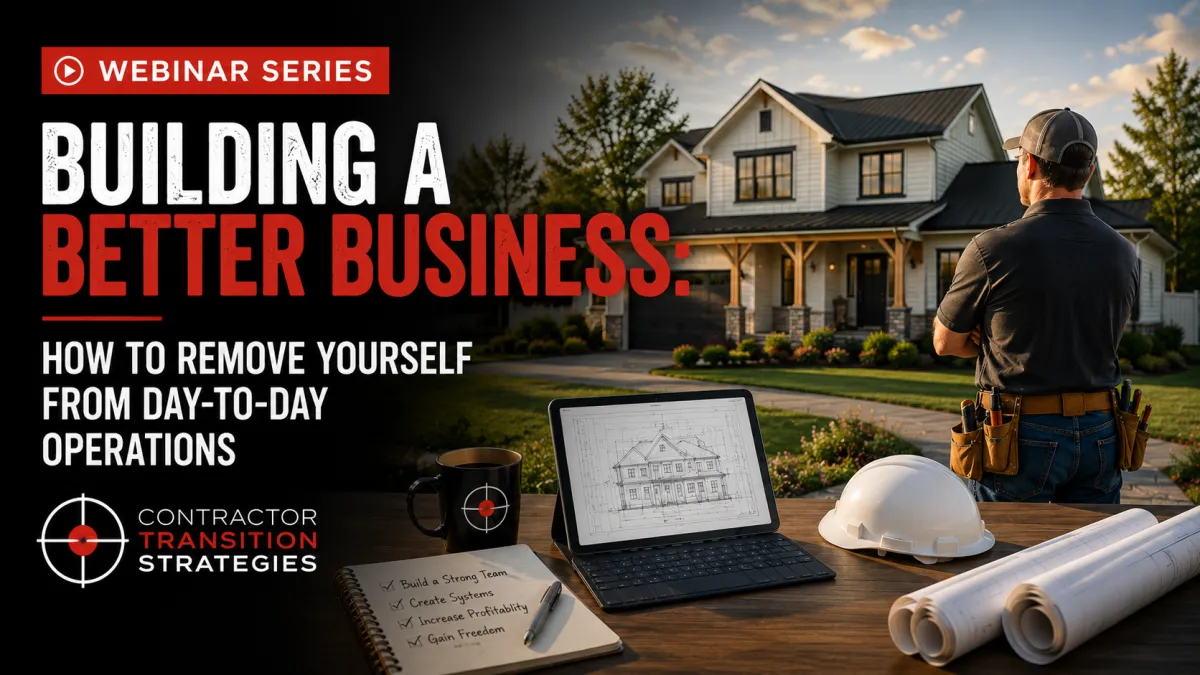 Building a Better Business Webinar Series