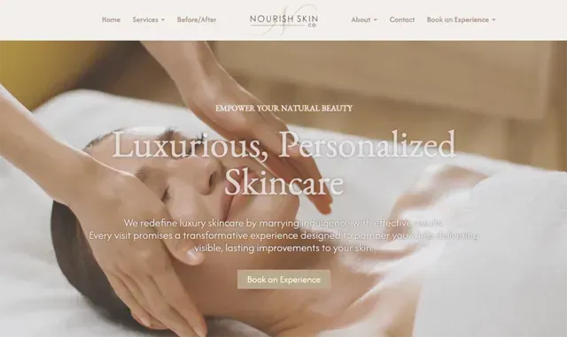 Nourish Sin website