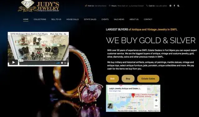 Judy's Jewelry website