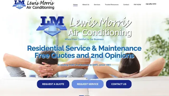 Leis Morris Air Conditioning website