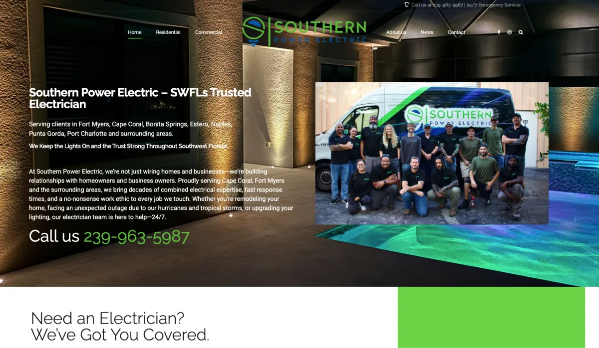 Southern Power Electric website
