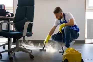Hot water pressure washing for patios, siding, and exterior concrete