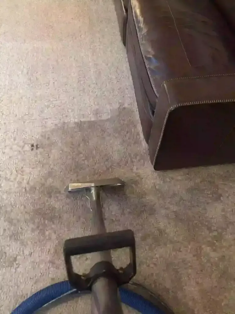 Burst pipe water damage — emergency carpet extraction