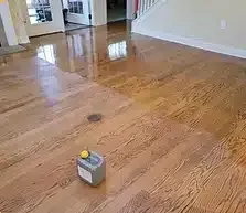 Castle Rock Hard Water Mineral Film Cleaning on Hardwood Finish