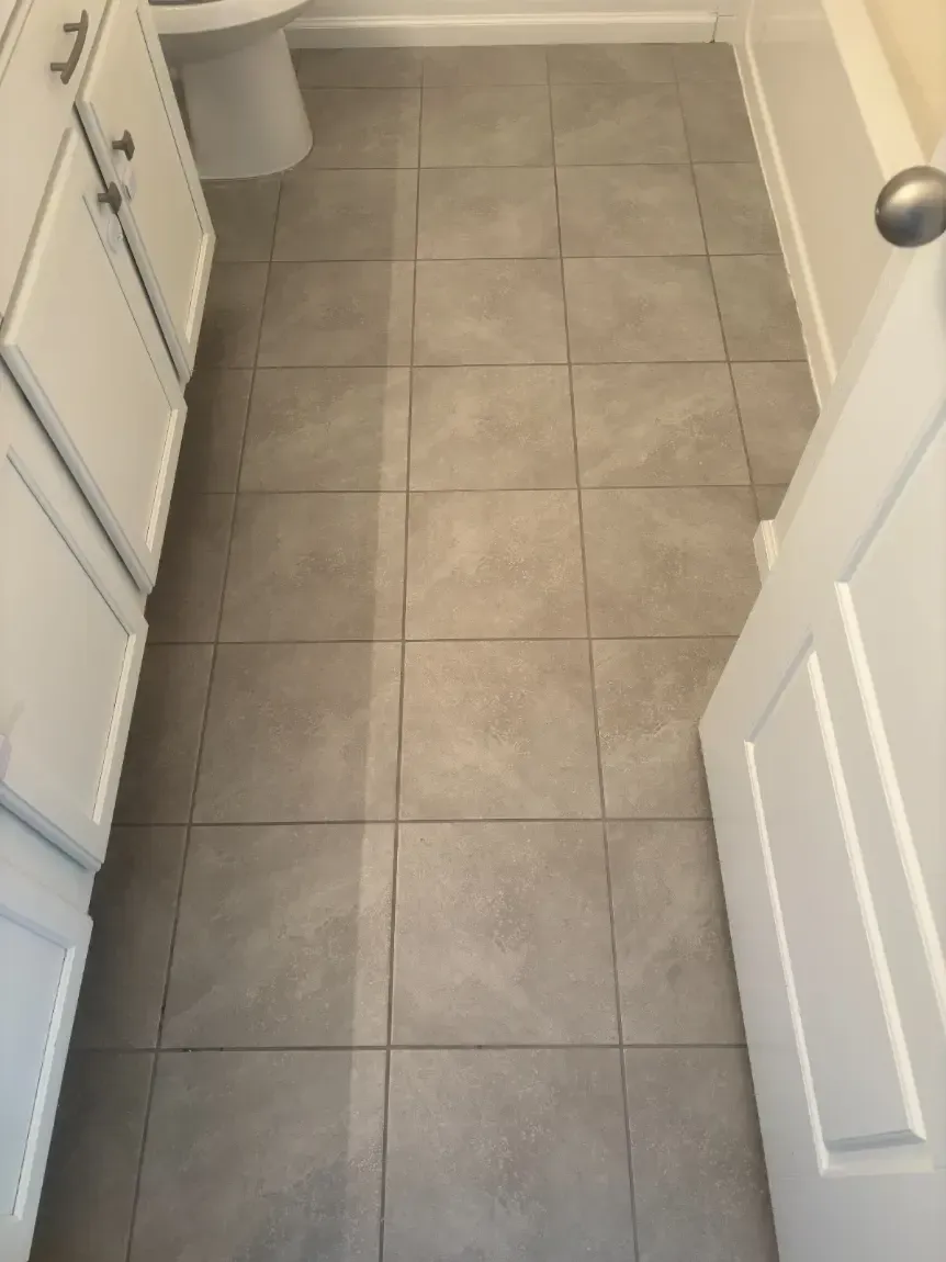 Centennial Mopping Dirty Grout Cleaning