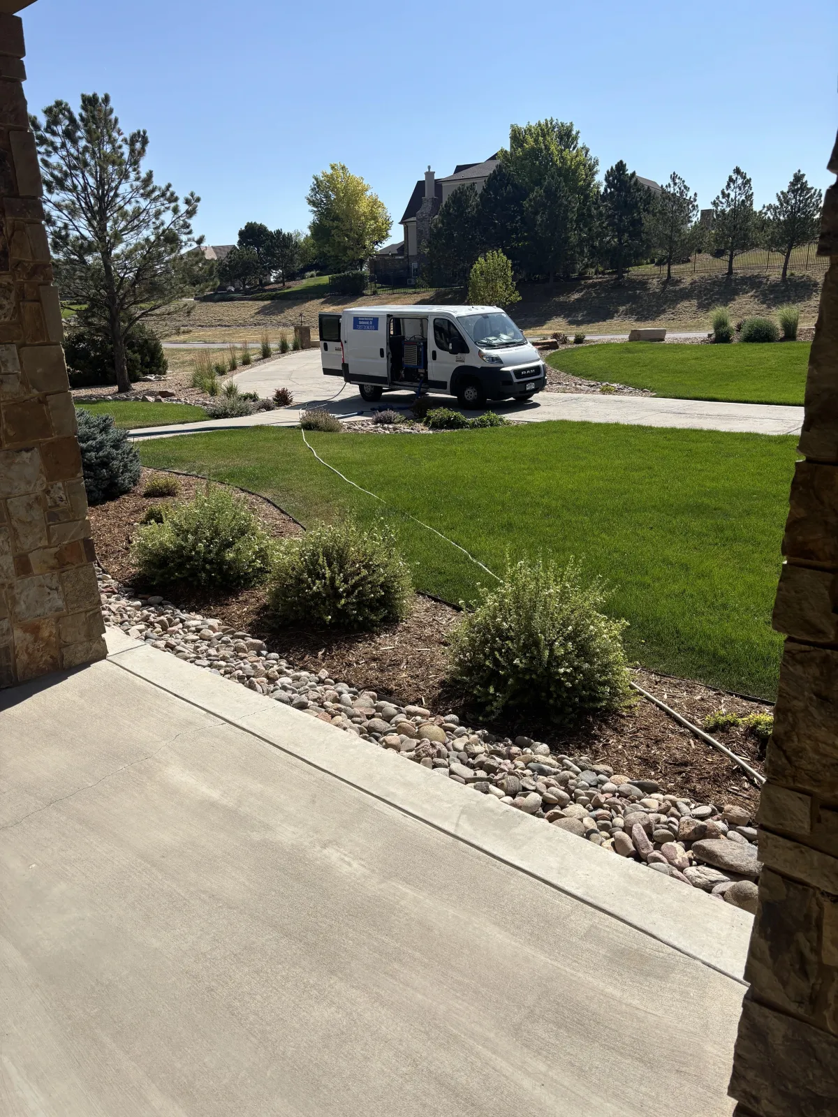 Colorado Choice Carpet Cleaning truckmount van in Highlands Ranch, CO