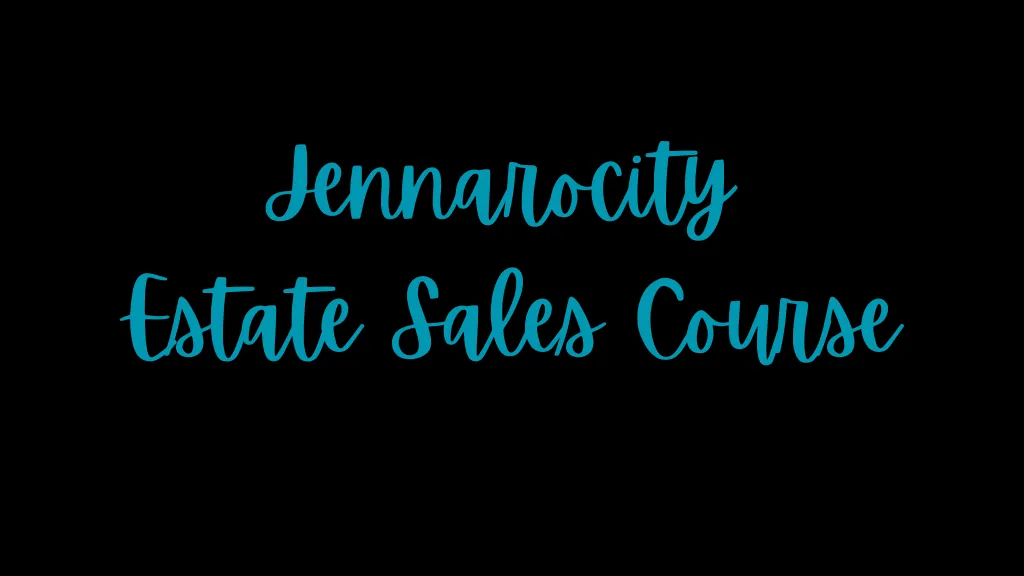 Estate Sale Beginner Course and Jennarocity Community bundle preview