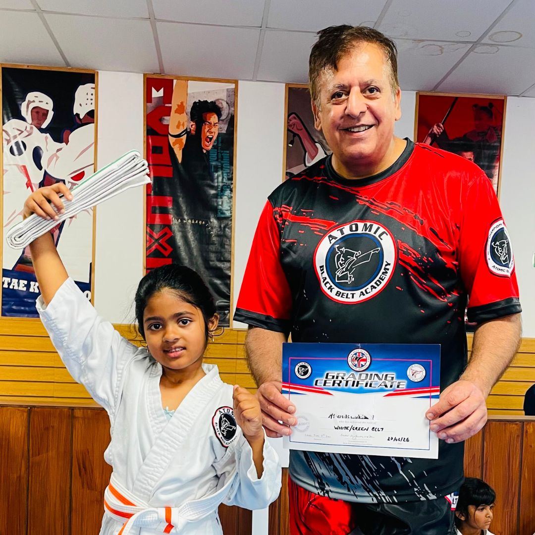 Children building confidence through martial arts at Atomic Black Belt Academy in Coventry, preparing for the new school year with focus, discipline and resilience.