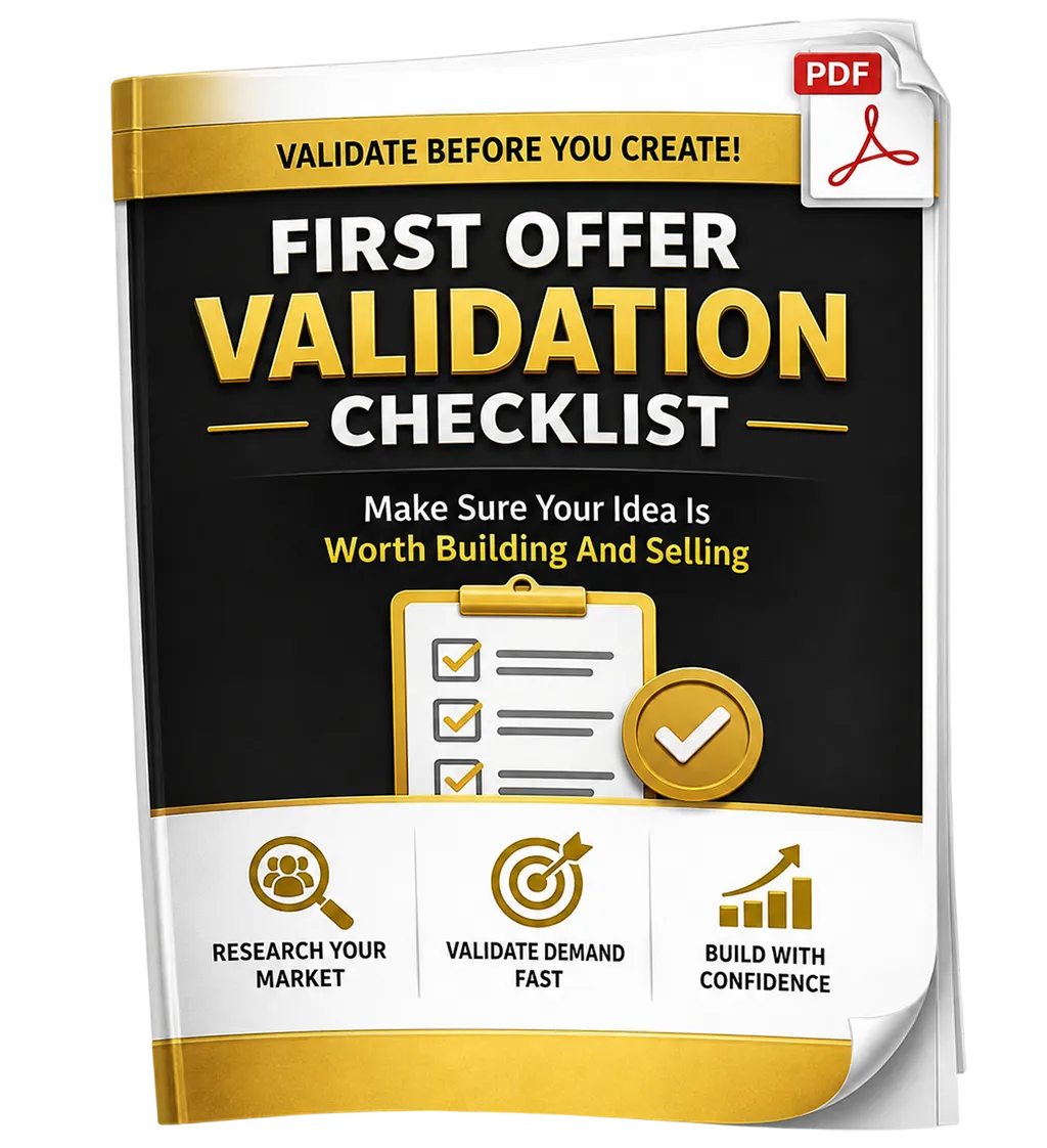 First Offer ValidationChecklist