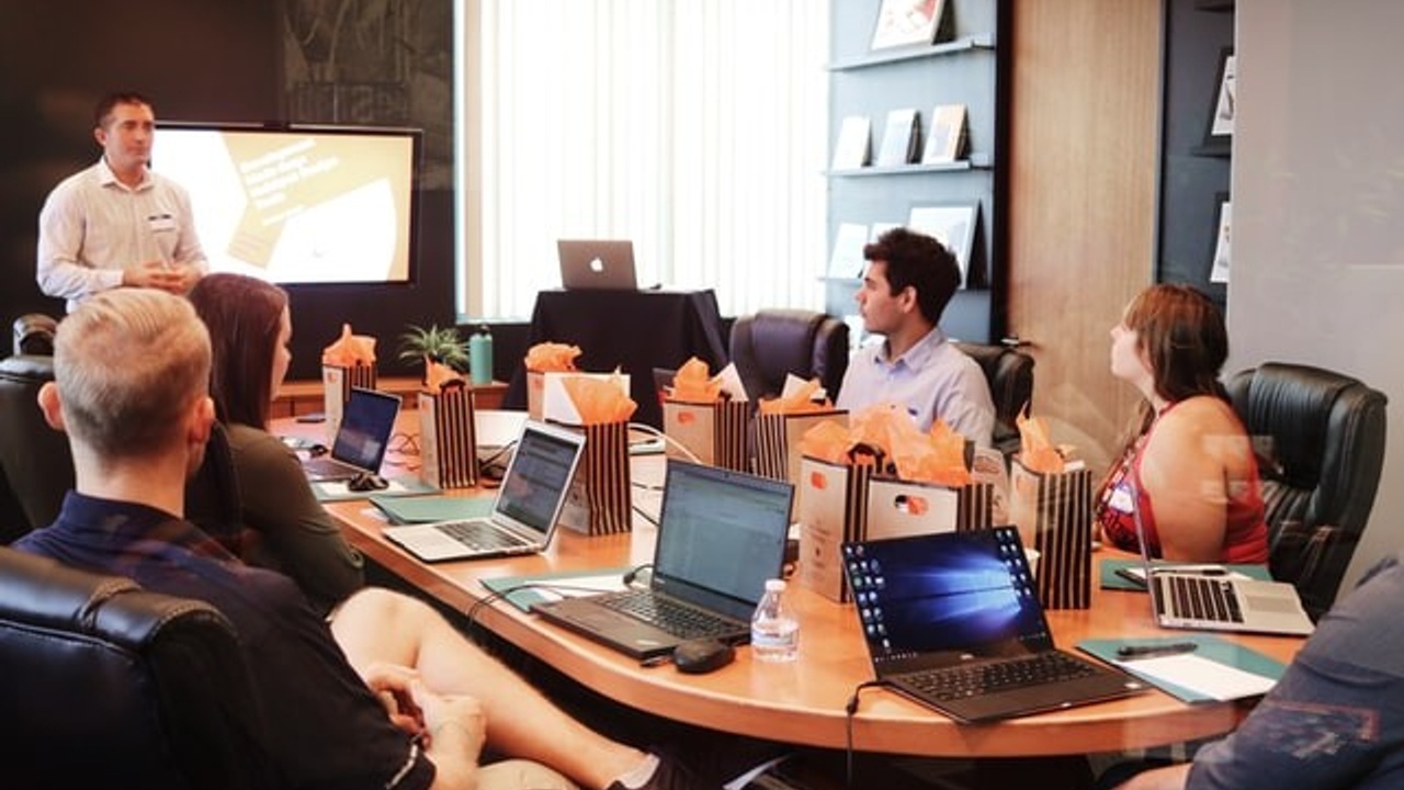 Workplace training session designed to improve employee learning and development
