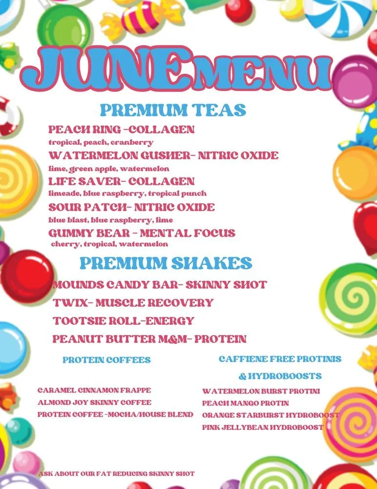 Hub City Nutrition Limited Menu