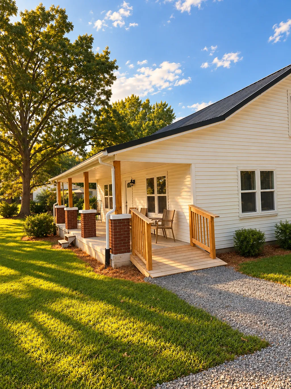 Highland Haven executive extended-stay home with oversized driveway and manicured lawn