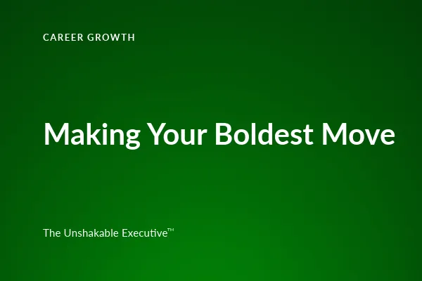 Your Boldest Next Move - How Dr Kristy Feden Left Burnout Behind