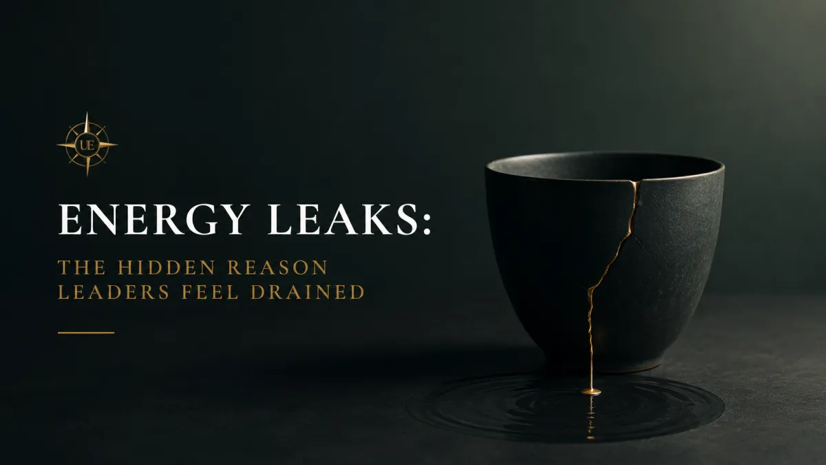 Energy Leaks: The Hidden Reason Leaders Feel Drained
