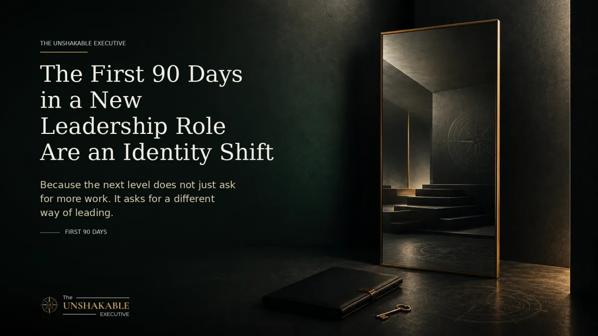 The First 90 Days in a New Leadership Role Are an Identity Shift