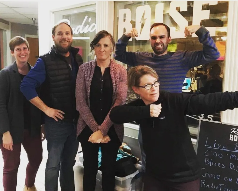 radio boise team members posing for photo