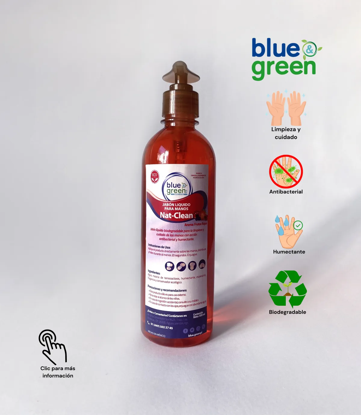 Jabon frutos rojos 500 ml 