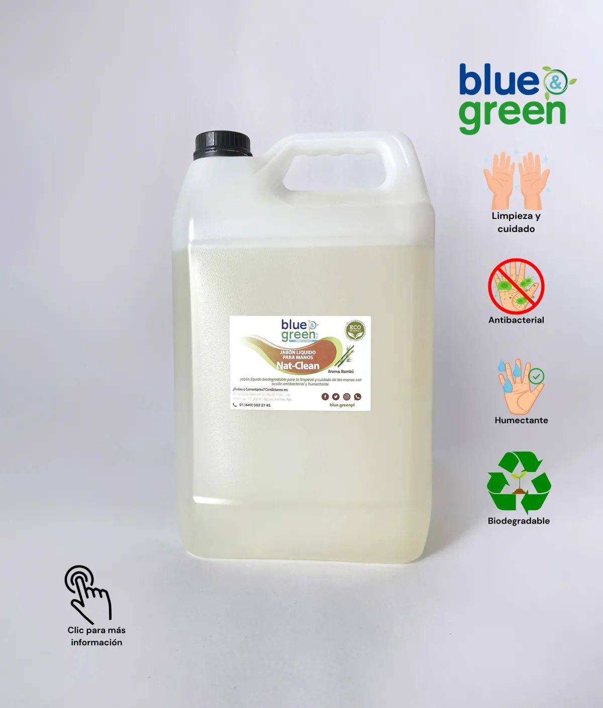 Jabon bambu 5 lt mayoreo