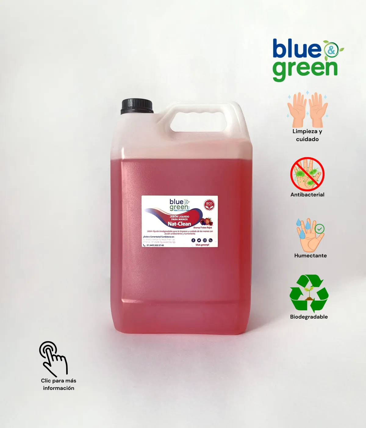 Jabon frutos rojos 5 lt mayoreo