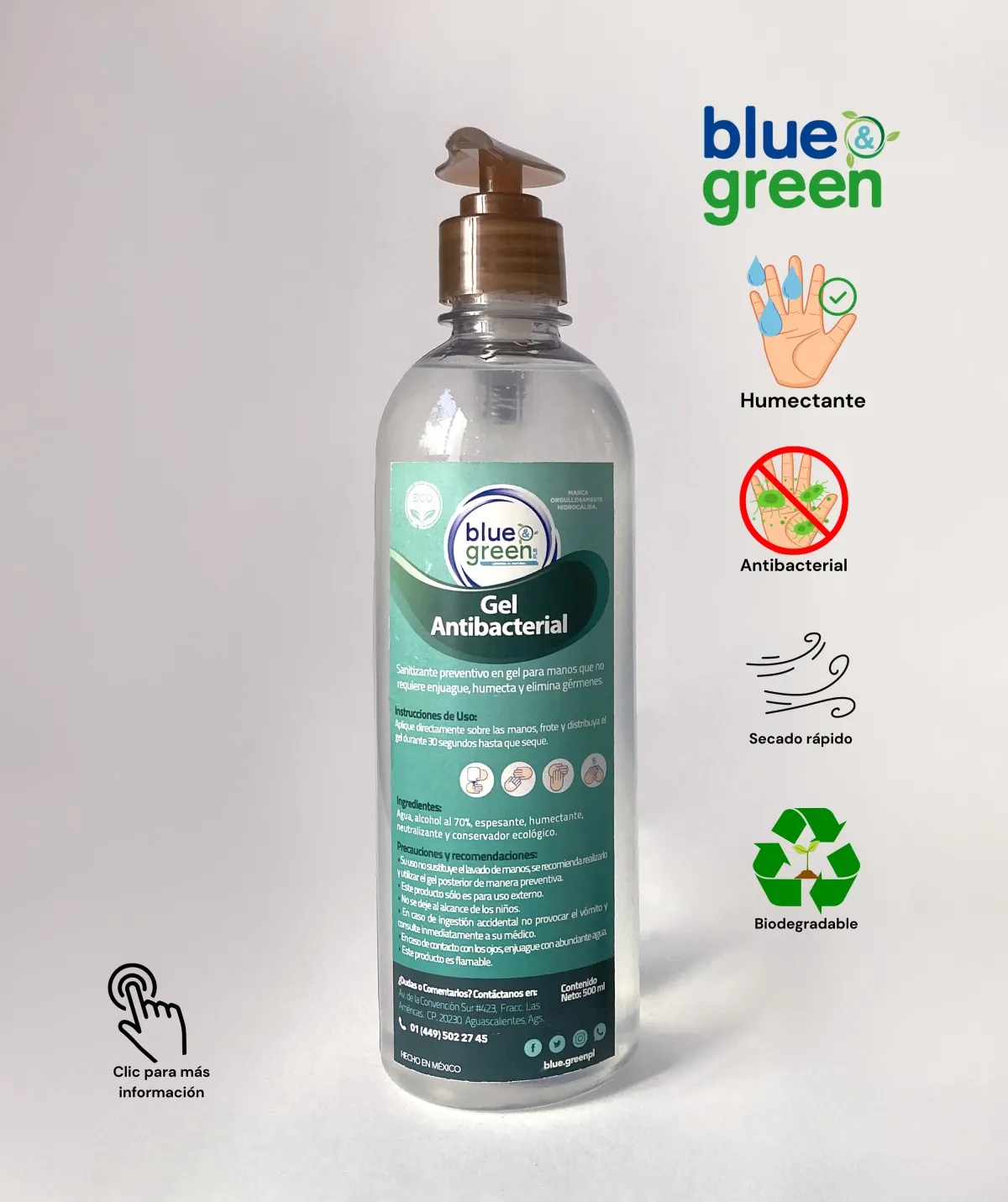 Gel antibacterial 500 ml