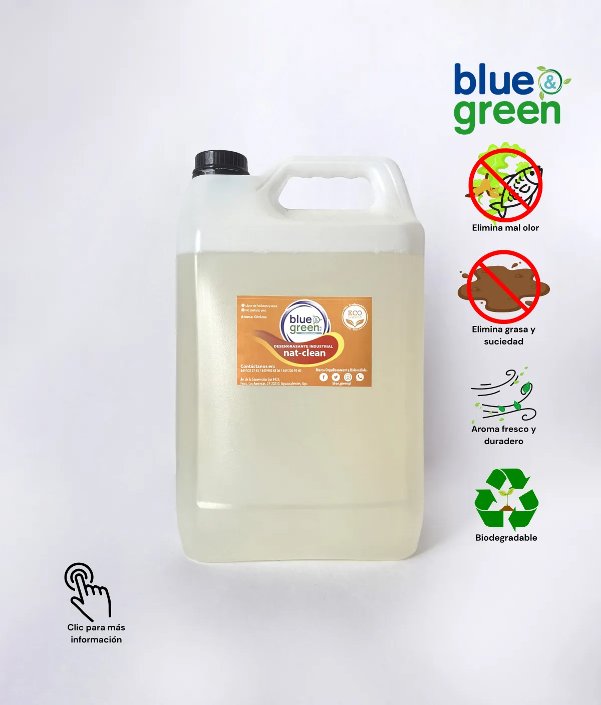 Desengrasante industrial 5 lt mayoreo