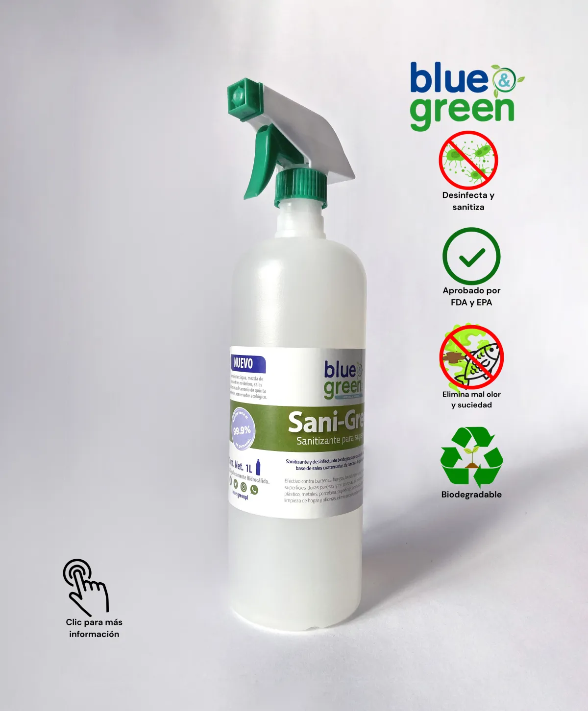 Desinfectante sanigreen 1 lt