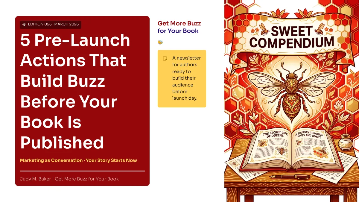 5 pre-launch actions that build buzz before your book is published 