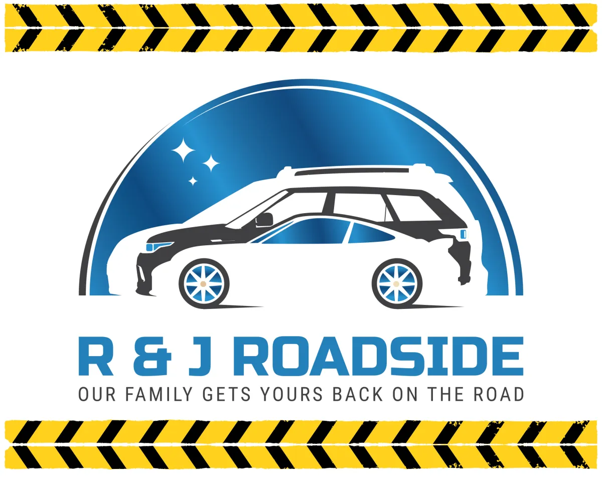 R & J Roadside Logo car and truck