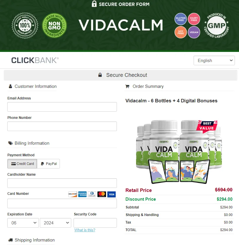 VidaCalm Order Now