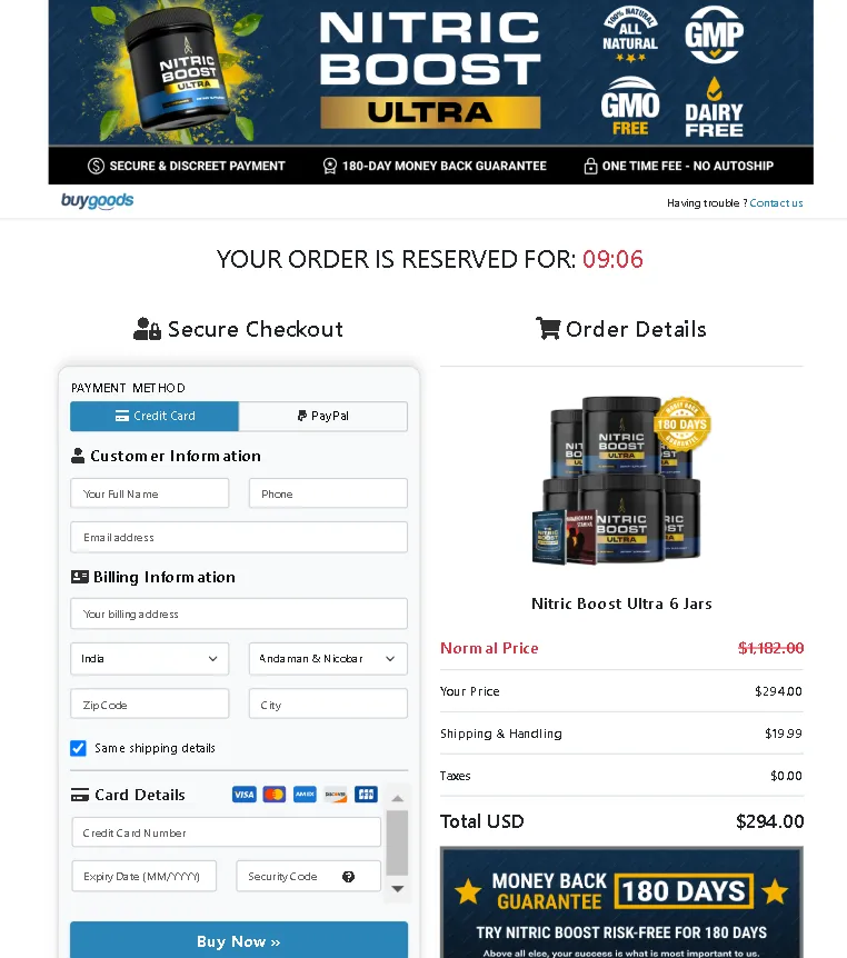 Nitric Boost Ultra Order Now