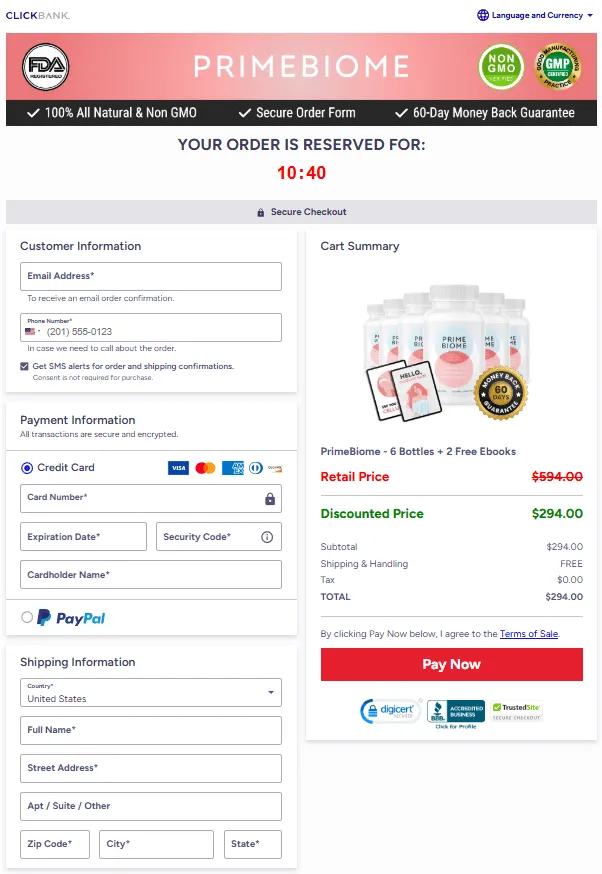 PrimeBiome Order Now