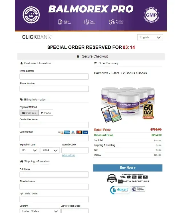 Balmorex Pro Order Now