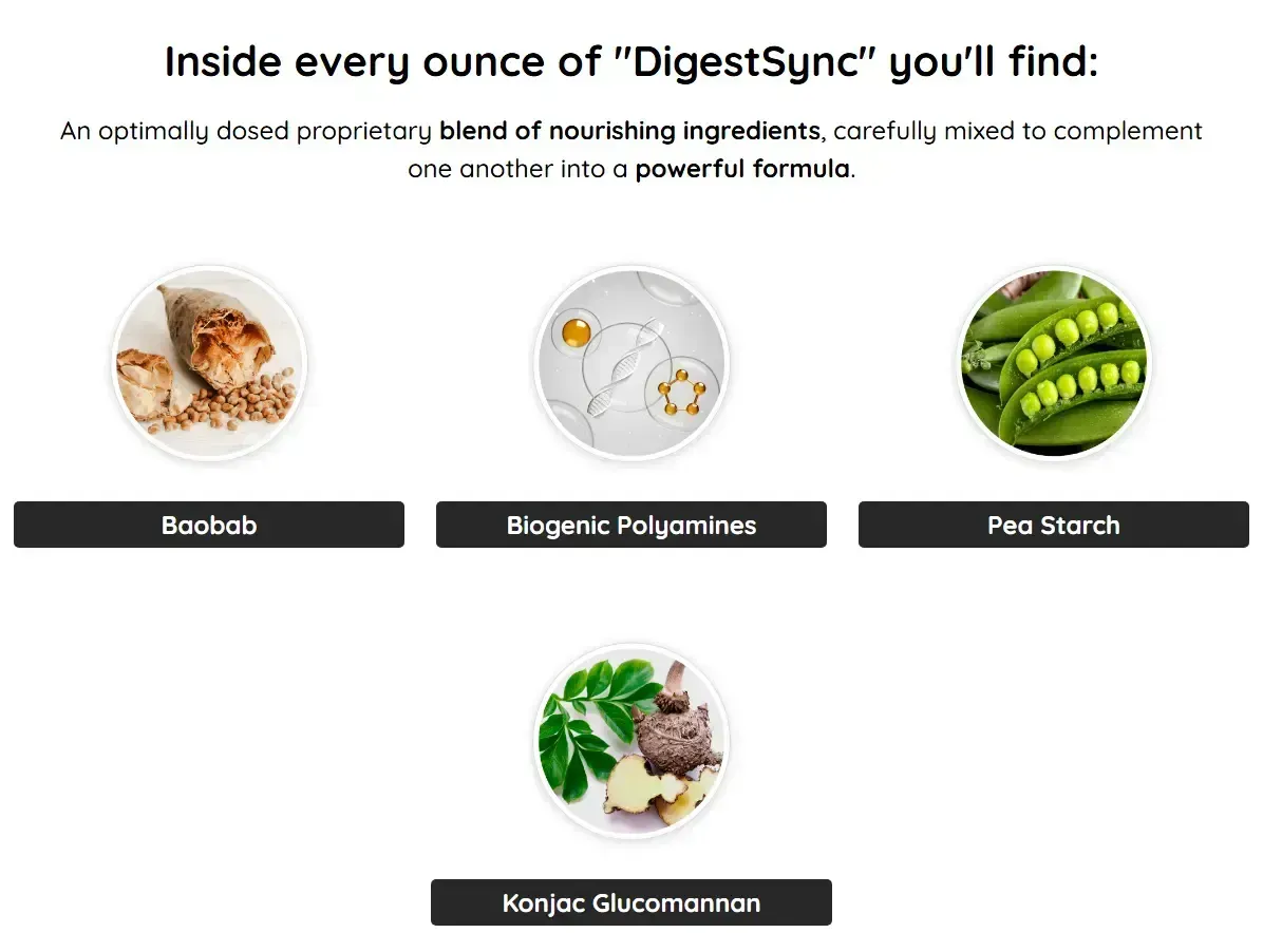 DigestSync Ingredients