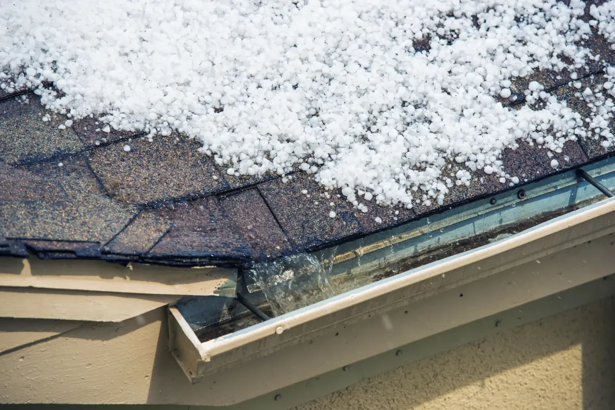 Aurora CO roof damage from hail