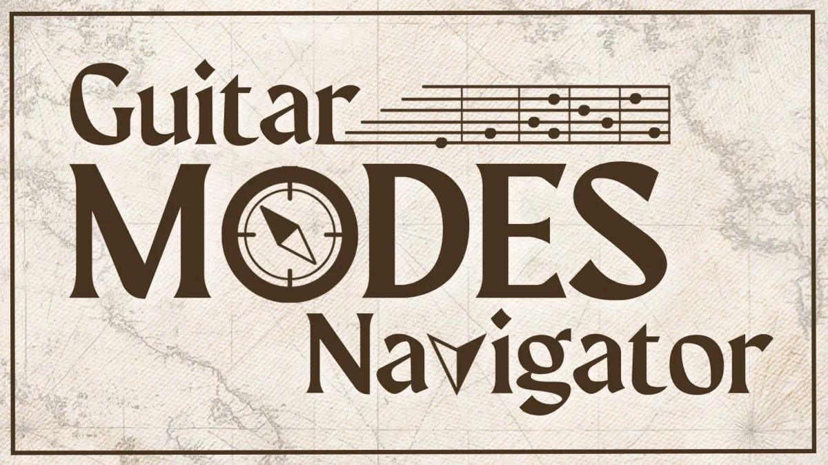 Guitar lesson thumbnail modes mastery