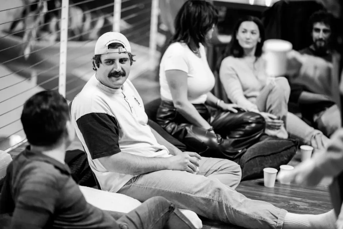 Audience listening at a relationship & healing event by Danielle Aubrey Smith