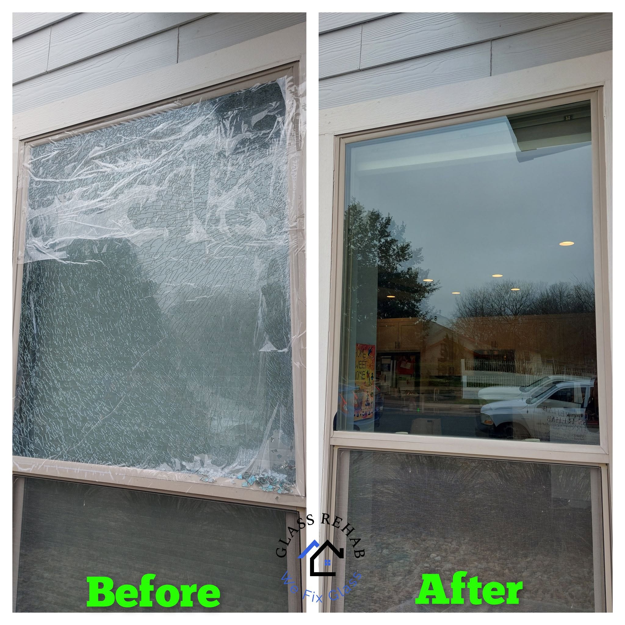 Broken glass replacement