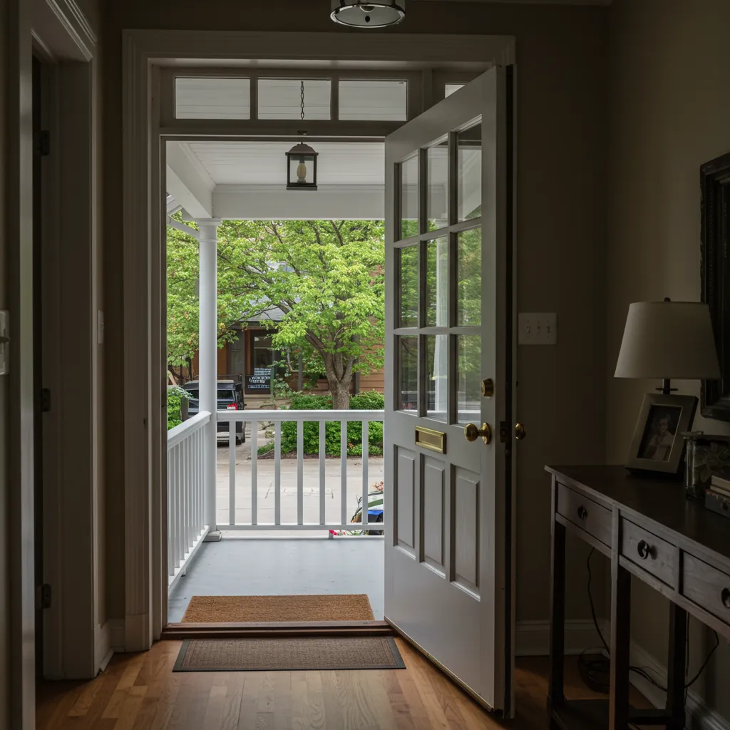 fiberglass door replacement installation step 1 for homeowners