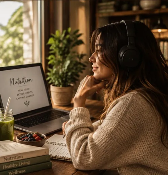 Tailored Wellbeing Podcast cover, nutrition and wellbeing podcast hosted by dietitian Taylor