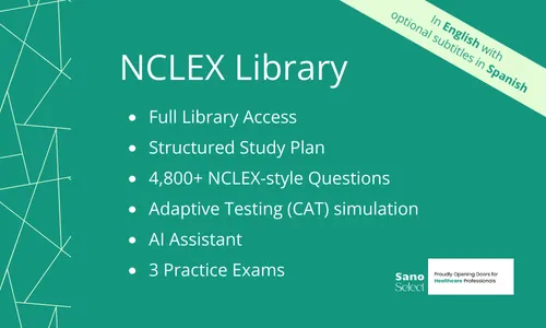 NCLEX Library with Spanish support