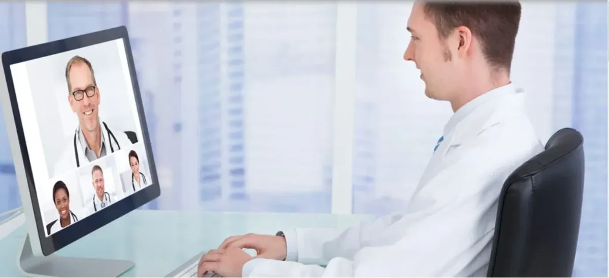 Medivira physician conducting a telehealth video consultation for addiction medicine and mental health care in Frisco TX