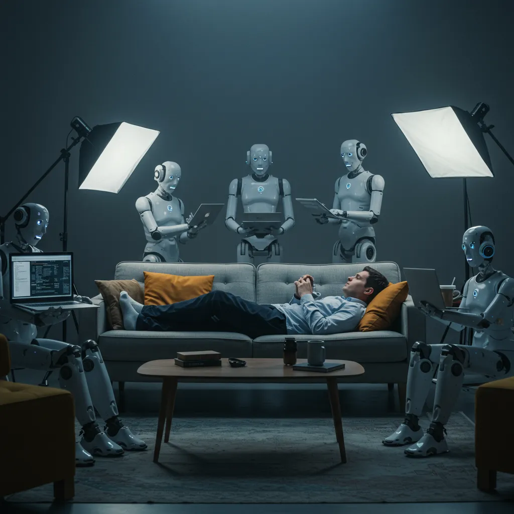 a yellow robot sitting on top of a table