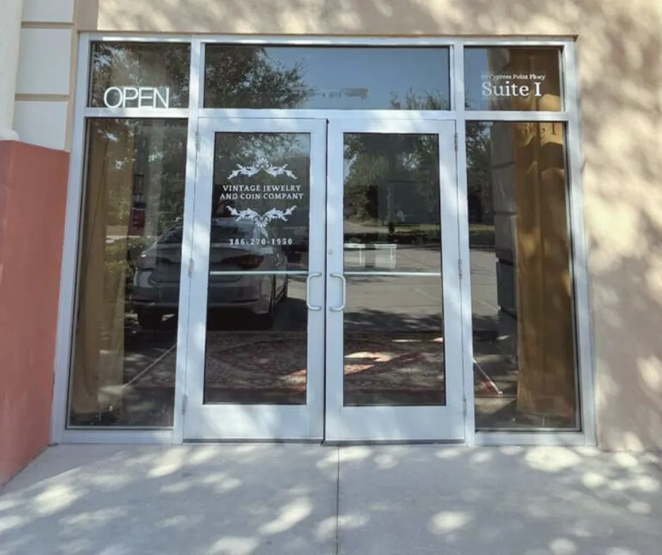 vintage jewelry and coin company storefront