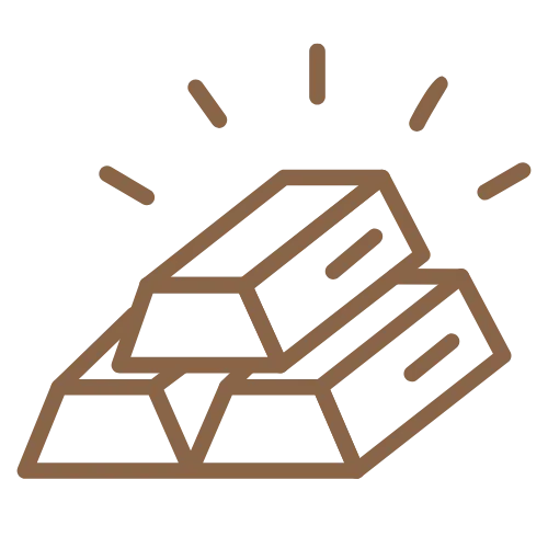 stack of gold bars icon