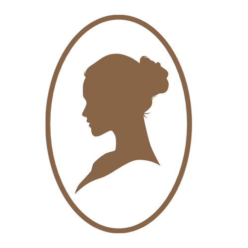 vintage cameo brooch icon